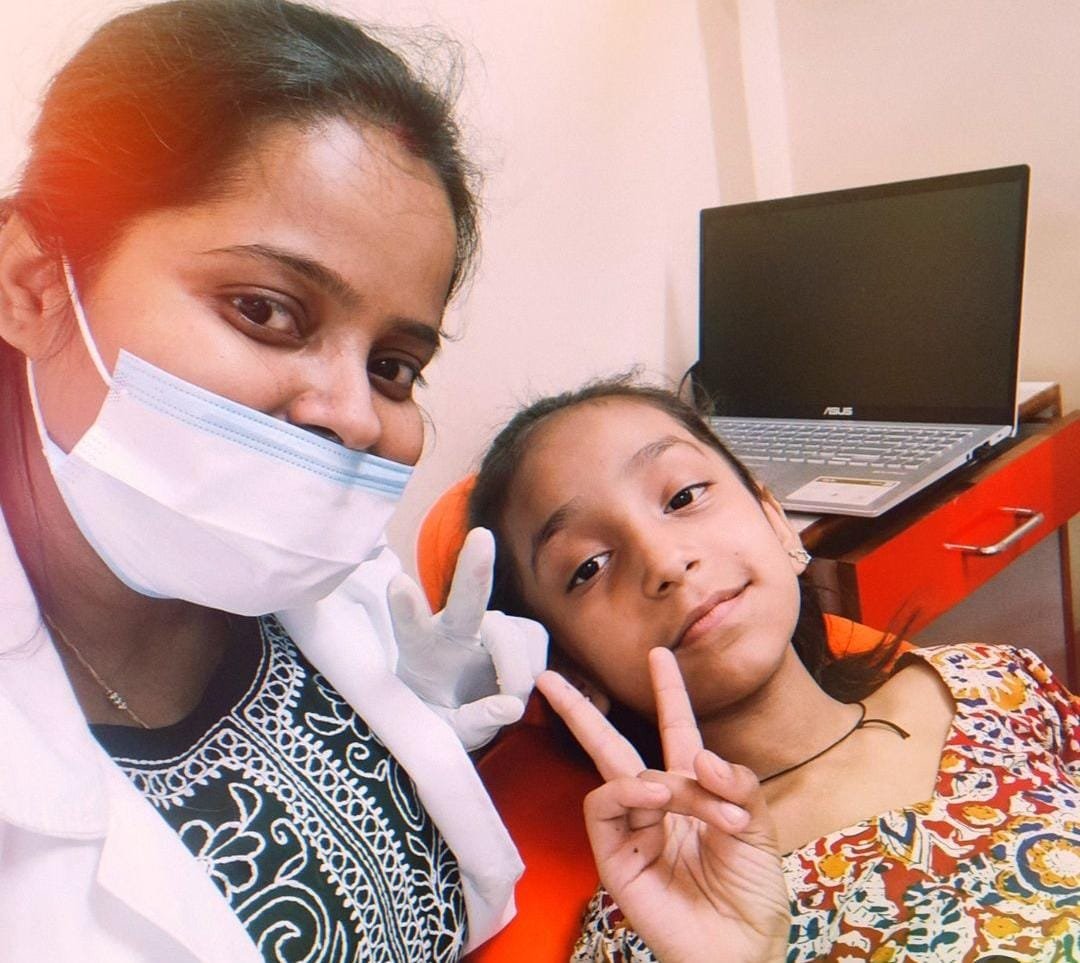 Dr Priti with Patient